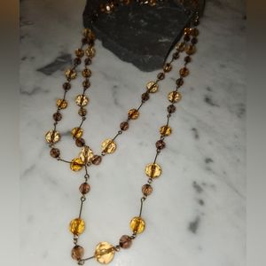 Vtg Joan Rivers Lucite Bead Necklace EUC